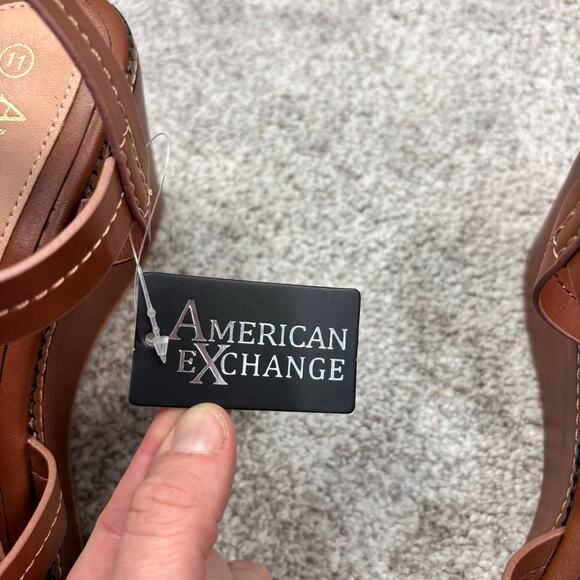 New! Beautiful Armani Exchange brown platform sandal size 11 - Picture 7 of 9